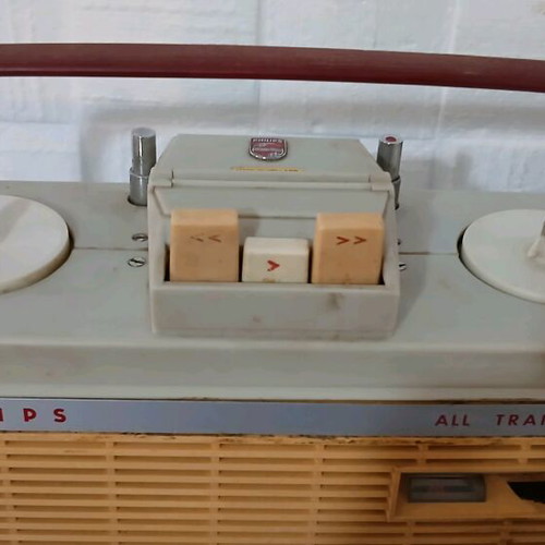 Philips transistor EL 3585 used portable tape recorder 1960s