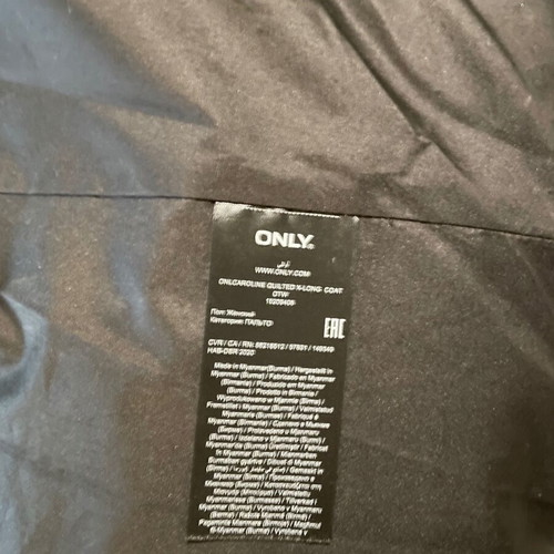Puffer jacket Only long like new, black, size L