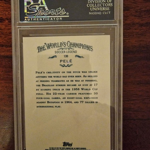Pele autograph with authenticity certification like new