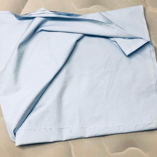 Cotton fabric new, light blue color, 90x520 cm