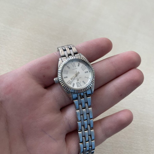 Daniel Klein women's watch used, silver, battery replacement needed