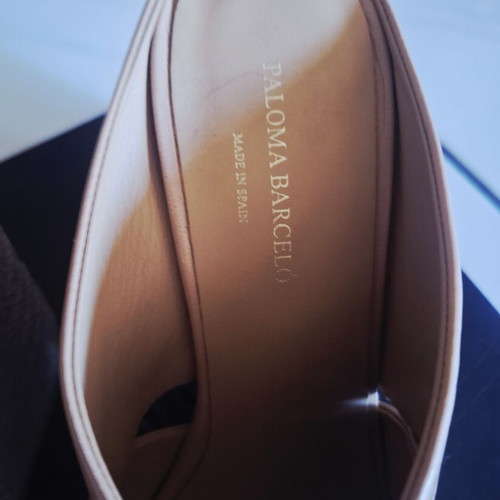 Paloma Barceló heels mules nude leather like new