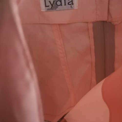 Lydia Satin Strapless Corset Crop Top Large, like new, pink