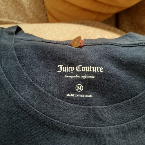 Juicy Couture blouse, blue with gold details, size M