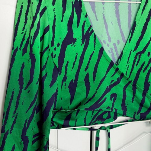 A piece of me women's animal print shirt used satin