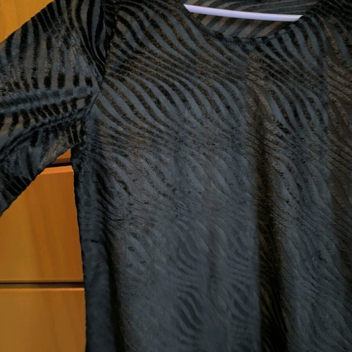 Zara velvet blouse small black like new