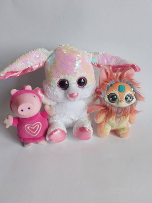 Plush toys like new, set of three