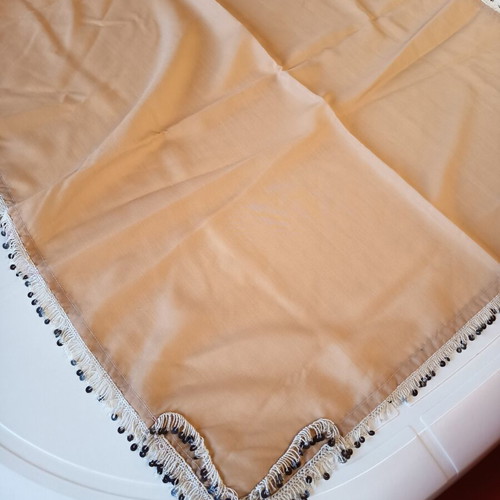 Vintage women's scarf beige 70x70 cm like new
