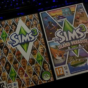Pc Sims 3 και expansion pack island paradise για συλλογή μόνο
