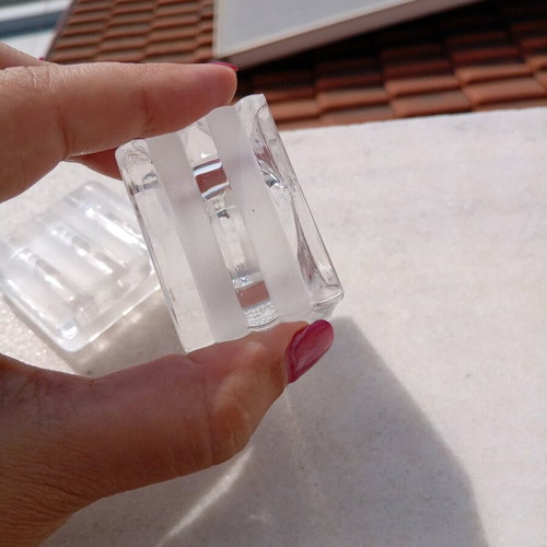 Decorative glass box 5x5cm new
