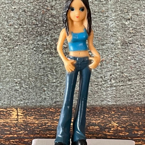Collectible Anime Style Mini Figure 6.5cm new, "Cool" with Sleeveless Top
