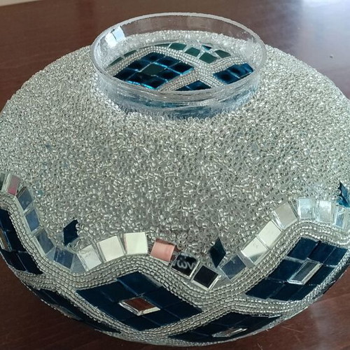 Turkish Oval Mosaic Glass for Lamp New