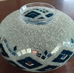 Turkish Oval Mosaic Glass for Lamp New
