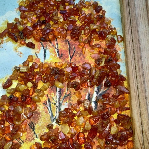 Amber frames like new with embossed amber parts