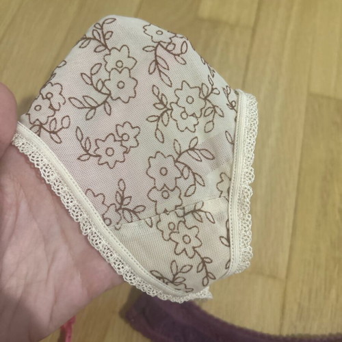 String panties new, pack of 3, S/M, beige and pink