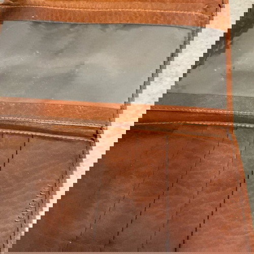 Πορτοφόλι γυναικείο δερμάτινο καφέ μεταχειρισμένο