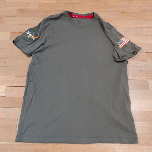 Alpha Industries NASA cotton shirt size L military green near to excellent condition