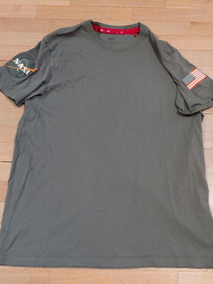 Alpha Industries NASA cotton shirt size L military green near to excellent condition