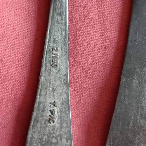 Vintage collectible forks set of 12 used with designs