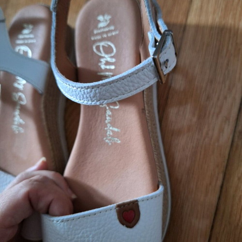 Oh My Sandals girl sandals size 36 white leather like new