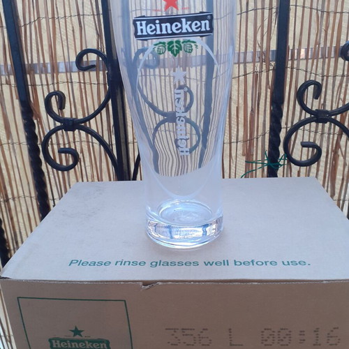 Heineken Beer Glasses New Set of 6 500ml