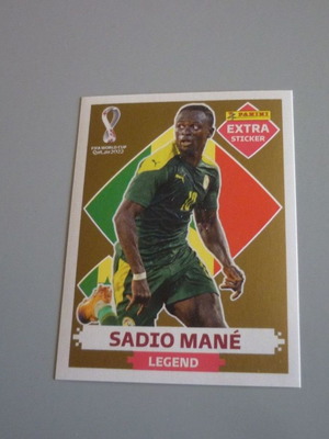 Sadio Mane Qatar 2022 Panini gold extra αυτοκόλλητο καινούργιο