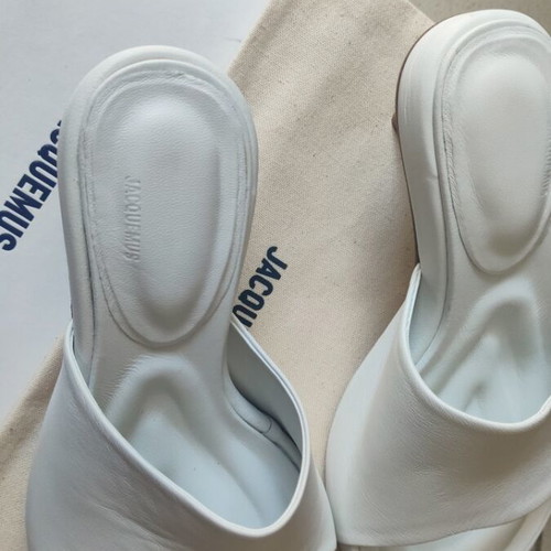Jacquemus sandals mules white leather size 37 new