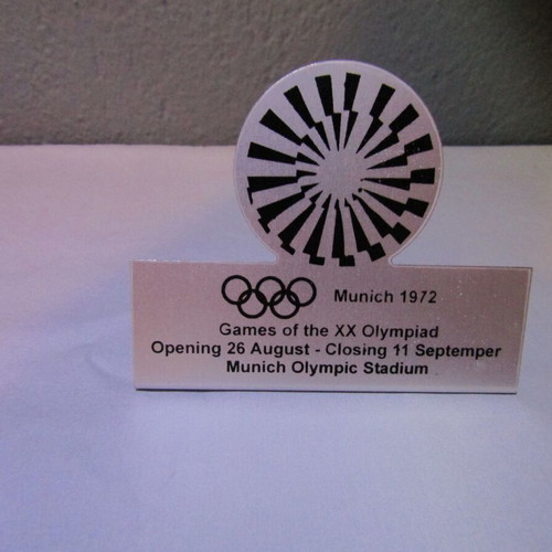 Olympic Games Munich 1972 INOX Torch Base new