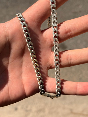 Silver 925 necklace chain used 60 cm