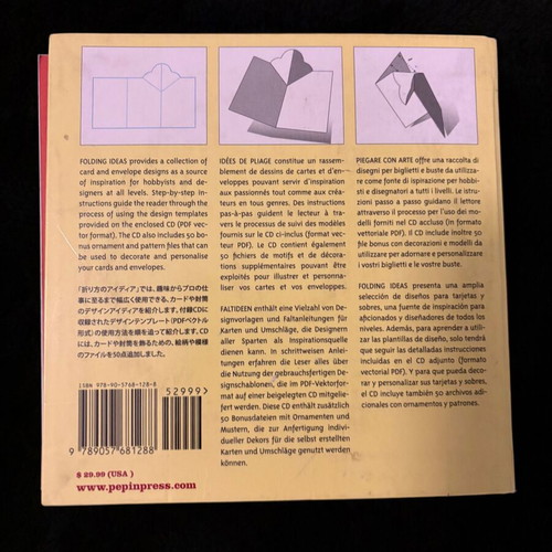 Folding Ideas for Cards & Envelopes Craft Book with CD used