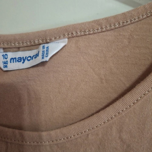 Mayoral dress for 10 years old, like new, beige with tulle skirt