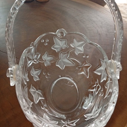 Vintage crystal fondant dish Walther Glas like new, 19 cm