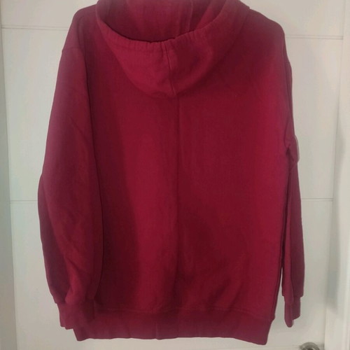 Body Move cotton sports hoodie jacket new, size medium, burgundy