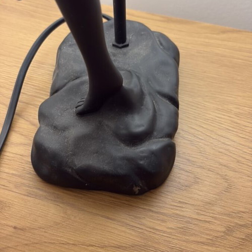 Art Deco table lamp silhouette figure like new
