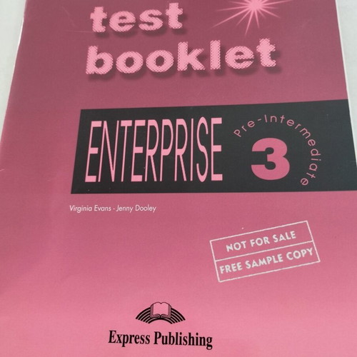 Enterprise 3 Pre-Intermediate Test Books and Audio Cassettes set like new