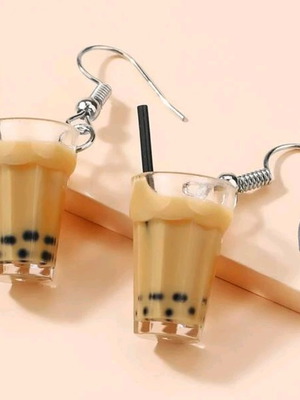 Coffee-shaped earrings new