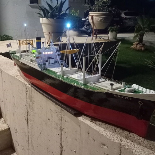 RC American Scout used wooden cargo ship scale 1/110