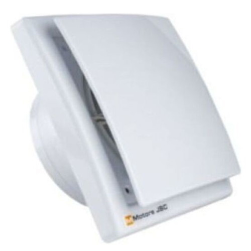 Bathroom extractor fan white short neck new, 169m³/h airflow, wall type