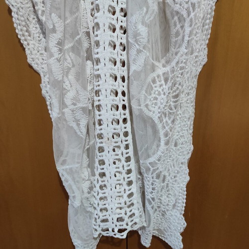 Kaftan Anel white transparent lace like new