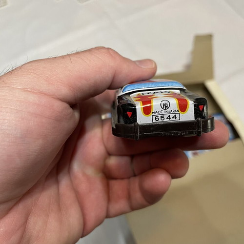 Vintage Racing Toy Cars used with box, Japanese friction powered