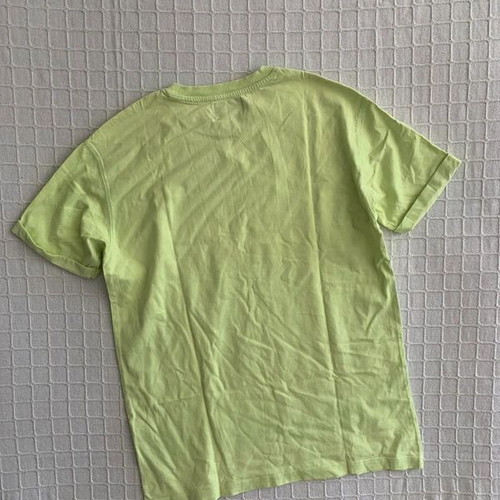Bershka T-shirt XS used, green and yellow