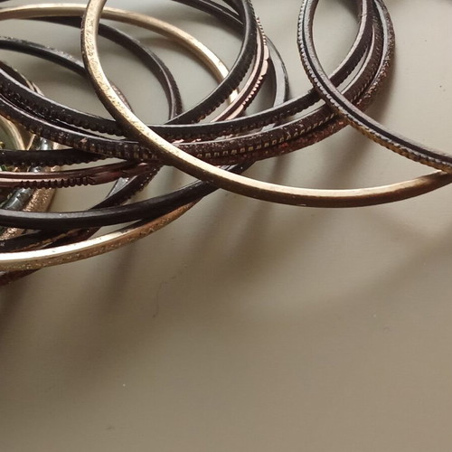 Silver and gold bracelets like new