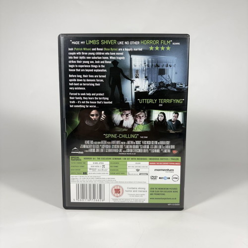 Insidious DVD like new with English subtitles and slipcase