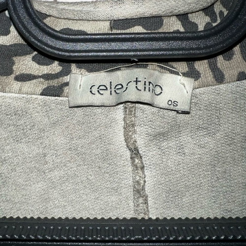 Celestino women's jacket with leopard pattern blazer style like new