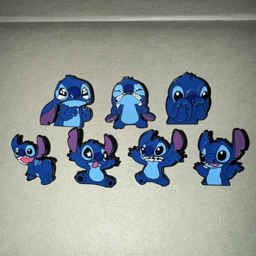 Disney Stitch Metal Pins Set of 7 New
