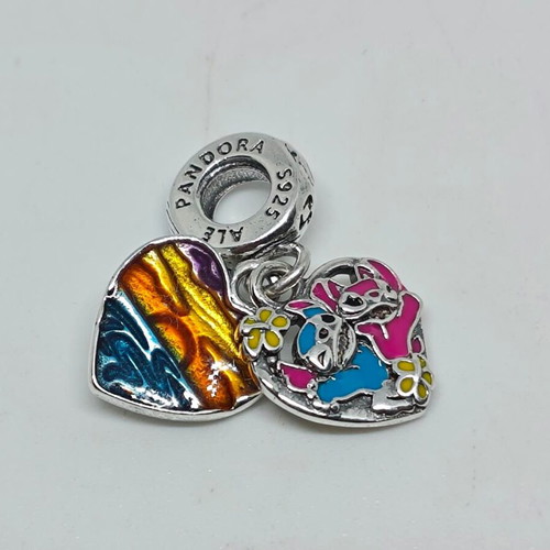Disney Lilo & Stitch Silver Charm pendant 925 like new