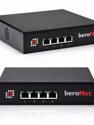 BeroNet BFSB4XO 4x FXO VoIP Gateway like new