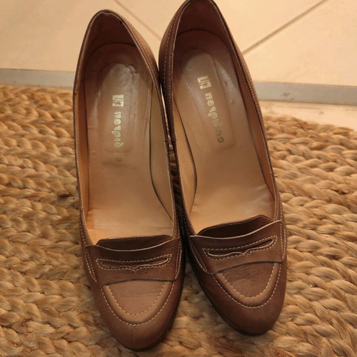 Petridis leather pumps used, size 39, beige