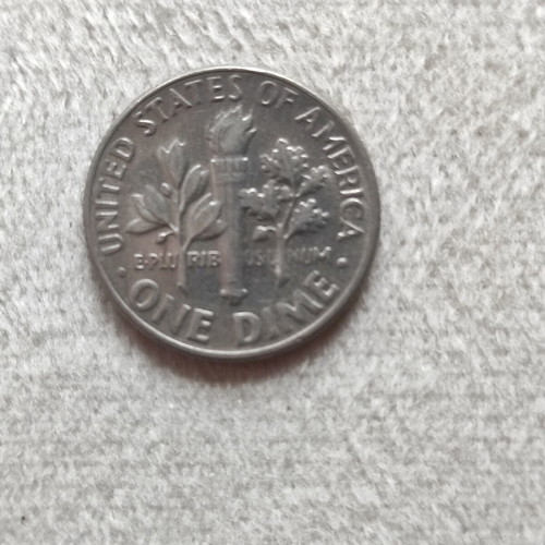 United States One Dime 1967 used