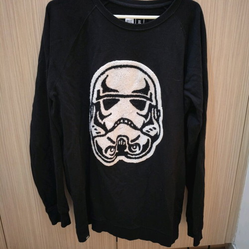Dedicated Black Sweatshirt with Embroidered Stormtrooper XL used